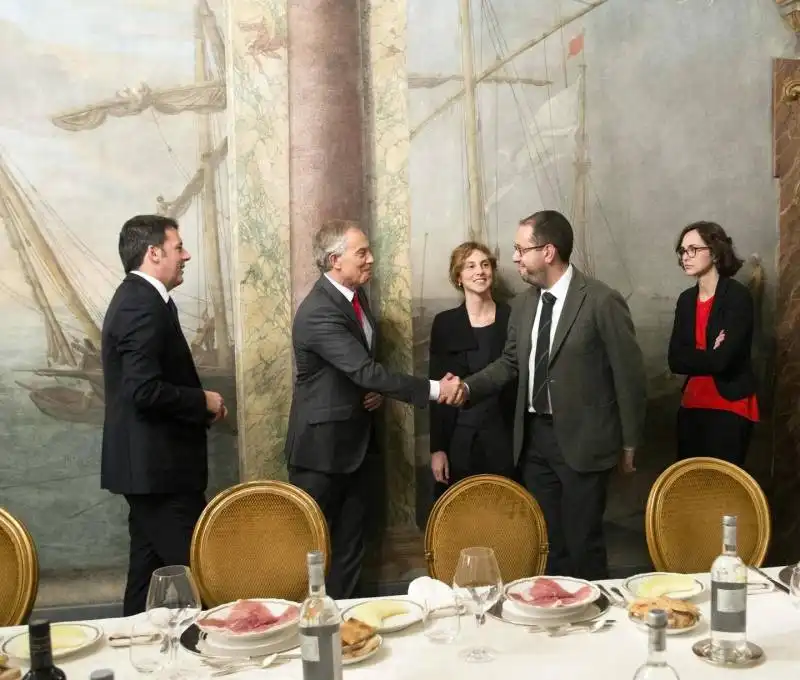 cena renzi blair orlando boschi madia 8