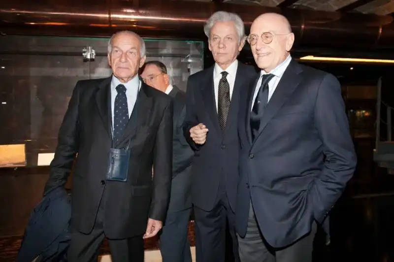 da sinistra fausto bertinotti, valter mainetti e l'ambasciatore umberto vattani