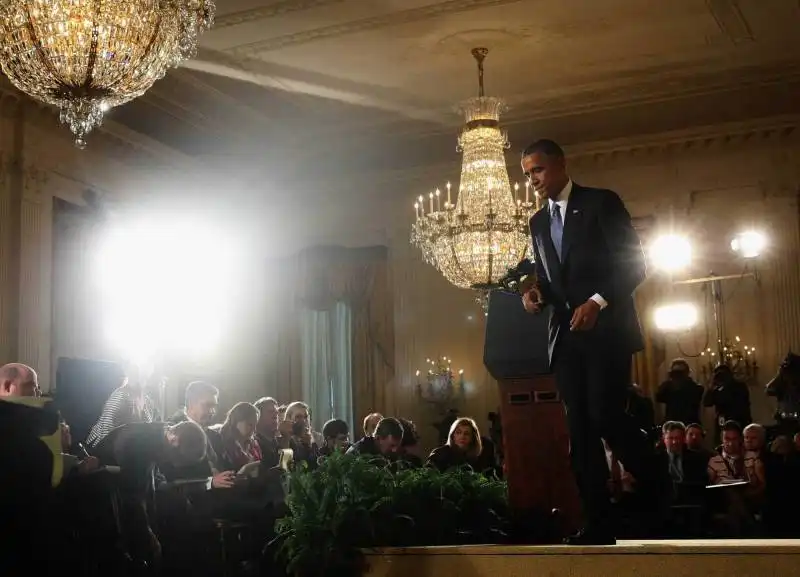 foto time 7 novembre 2014  obama alla casa bianca