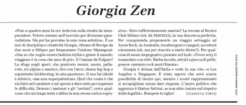 GIORGIA ZEN - DA STYLE 