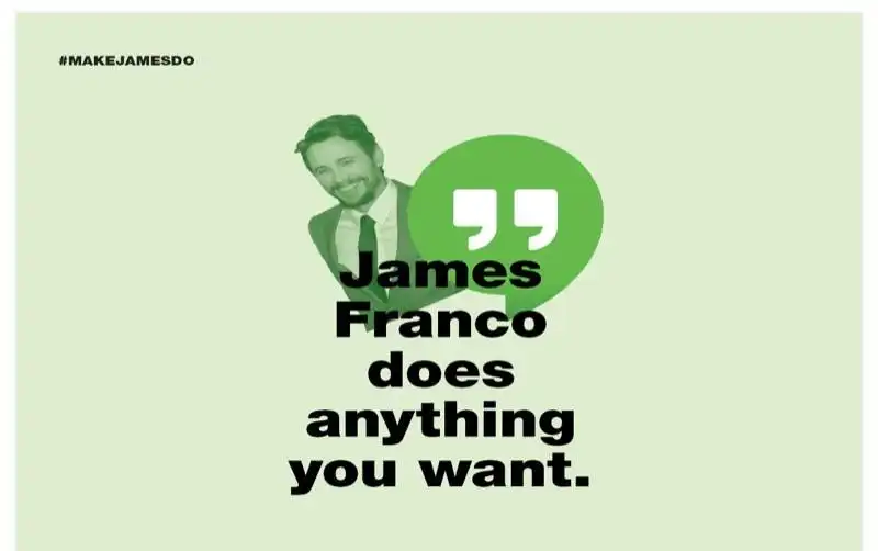 il calendario di james franco su paper 2