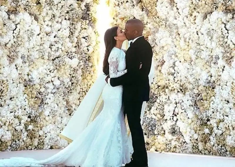 kimye wedding pic