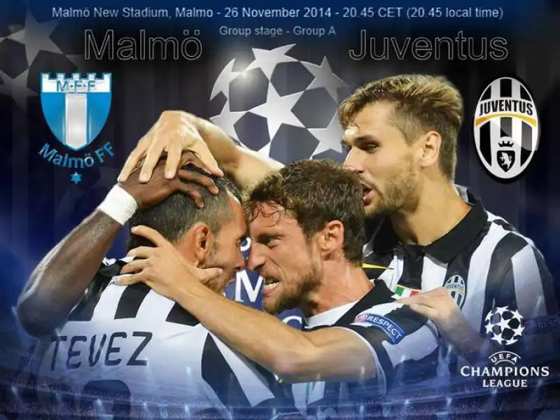 Malmoe-Juventus, in Champions League 