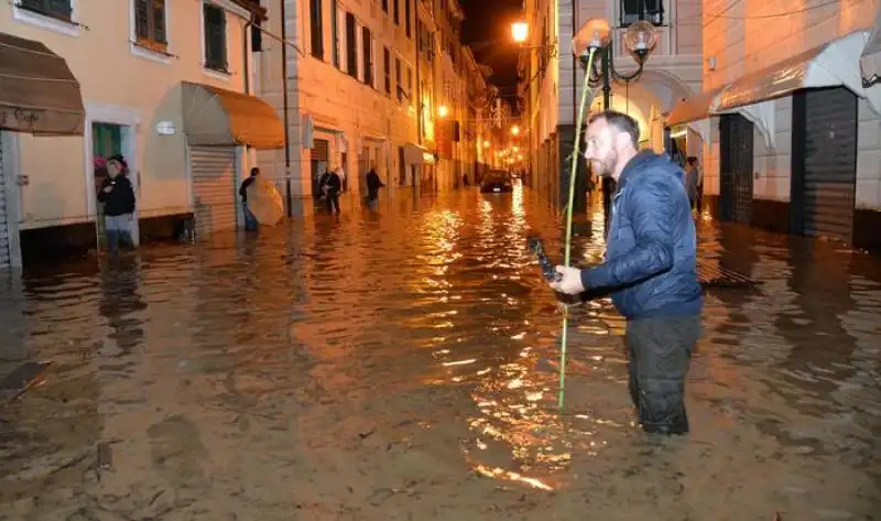  nubifragio nel tigullio, allagamenti a chiavari  7