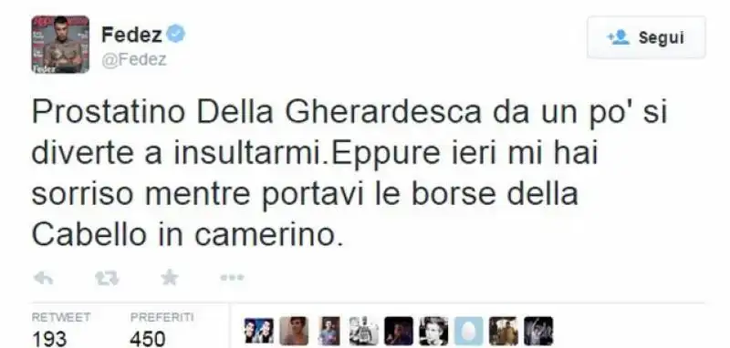 scazzo su twitter tra costantino della gherardesca e fedez