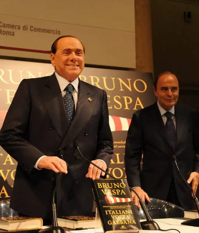 silvio berlusconi e bruno vespa