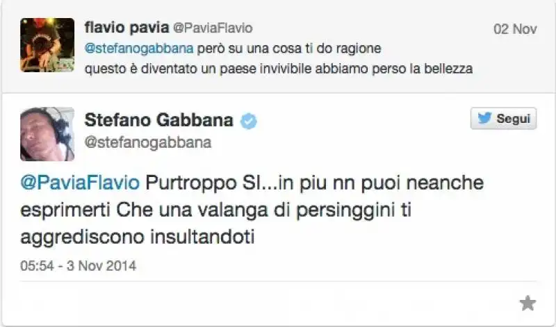 stefano gabbana twitta a report su moncler  8