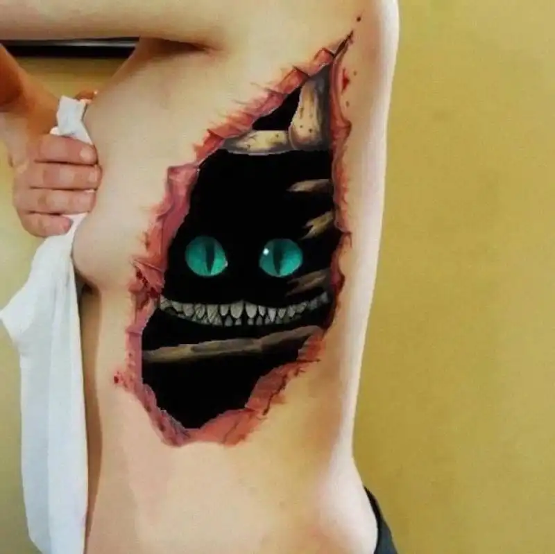 tatuaggi 3d e illusioni ottiche 11