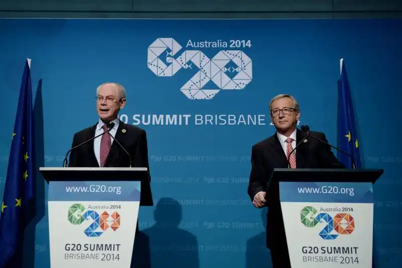 VAN ROMPUY E JUNCKER A BRISBANE