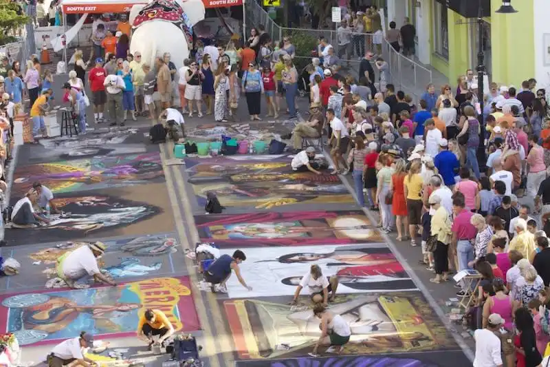 arstisti al chalk festival