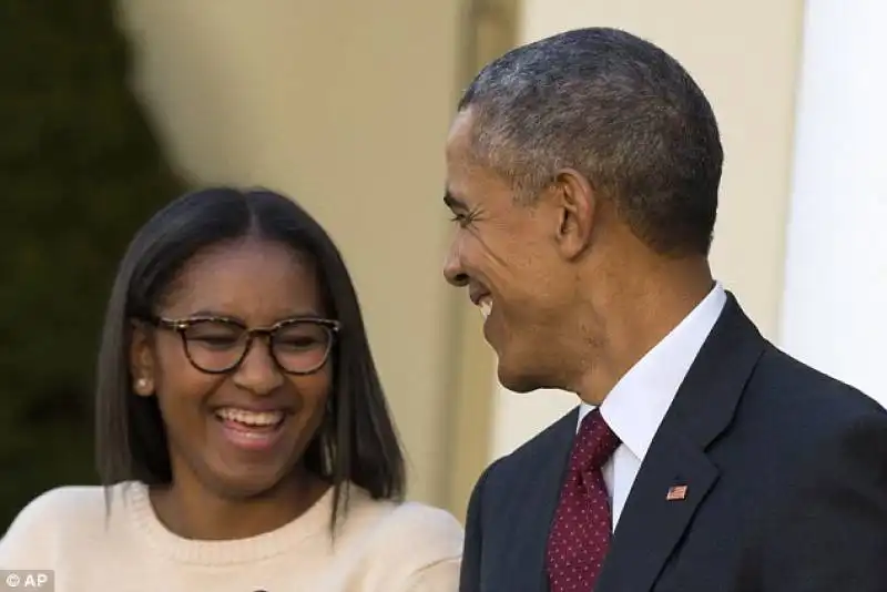 barack e sasha obama