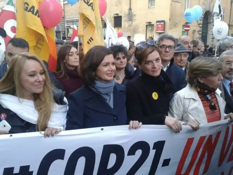 BOLDRINI MARCIA PER IL CLIMA