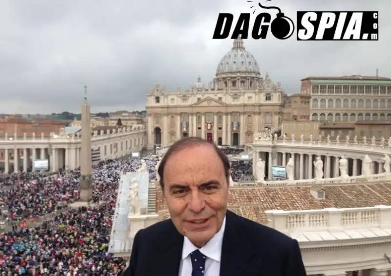 bruno vespa sulla terrazza dei papi santi