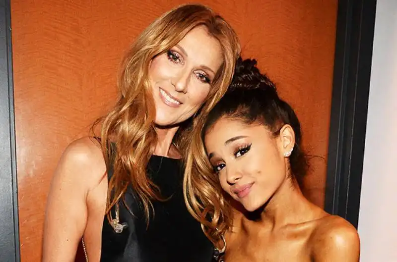 celine dion and ariana grande   amas 2015