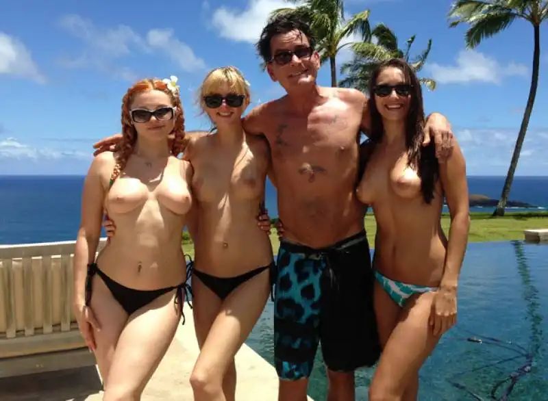 charlie sheen con le pornostar