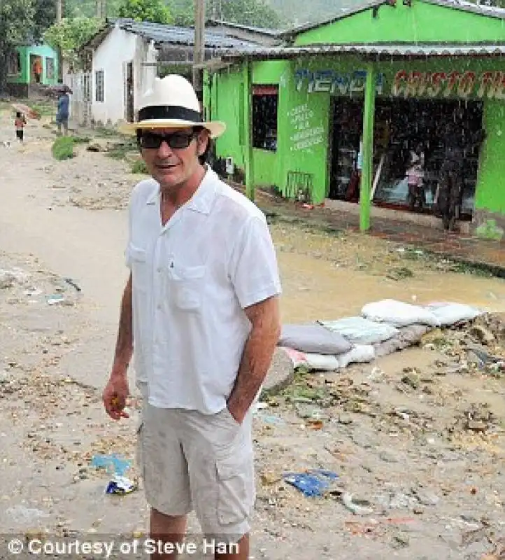 charlie sheen in colombia