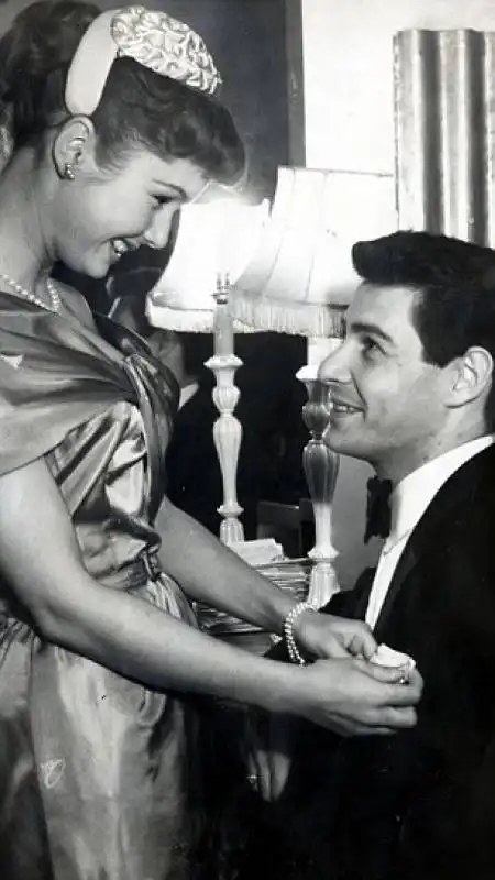 debbie reynolds con il primo marito eddie fisher