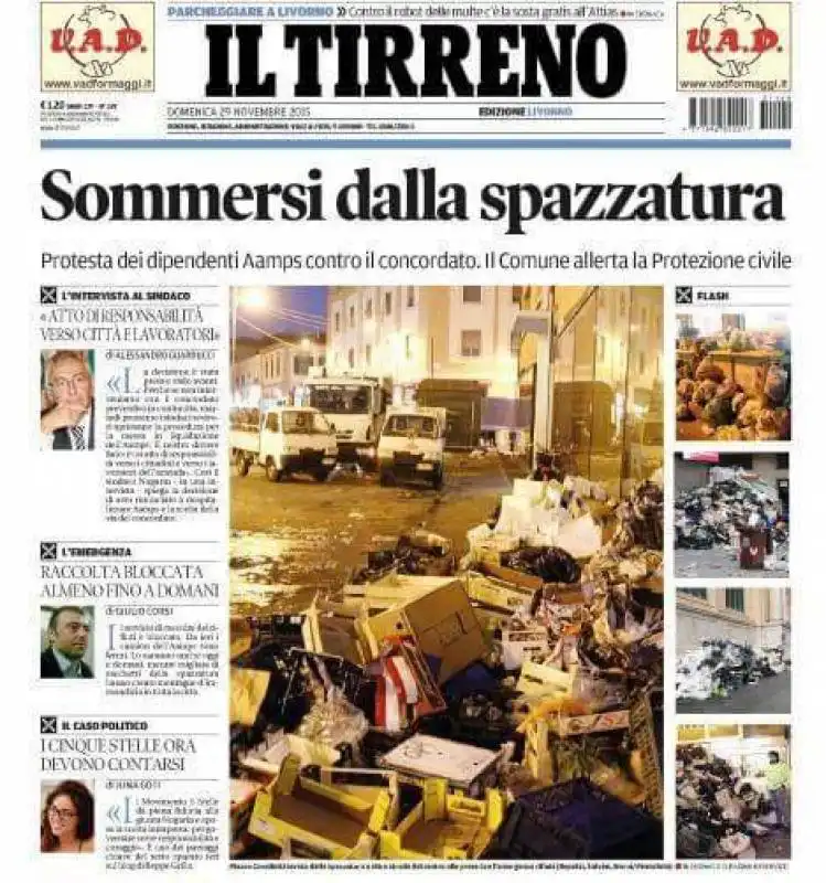 emergenza rifiuti Livorno