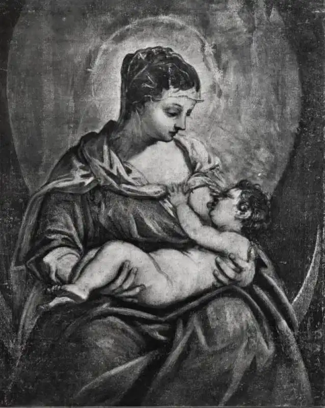 jacopo tintoretto madonna allattante