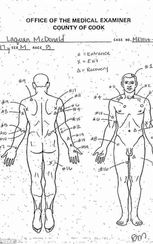 laquan mcdonald colpito 16 volte