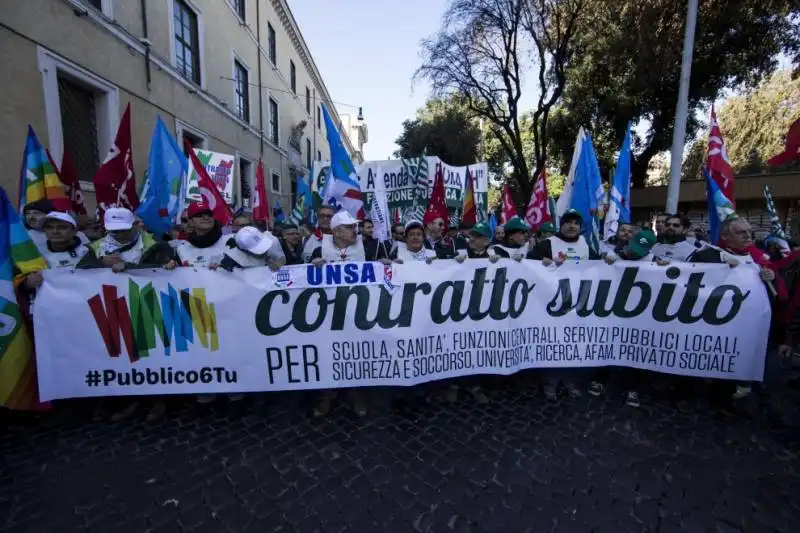 manifestazione   pubblico impiego roma