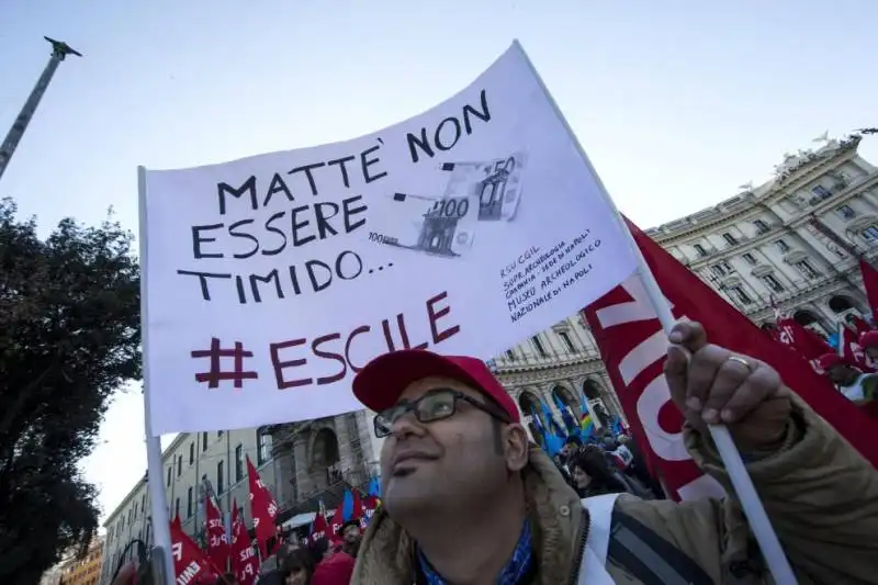 manifestazione pubblico   impiego roma