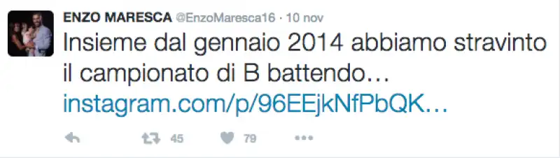 MARESCA TWEET