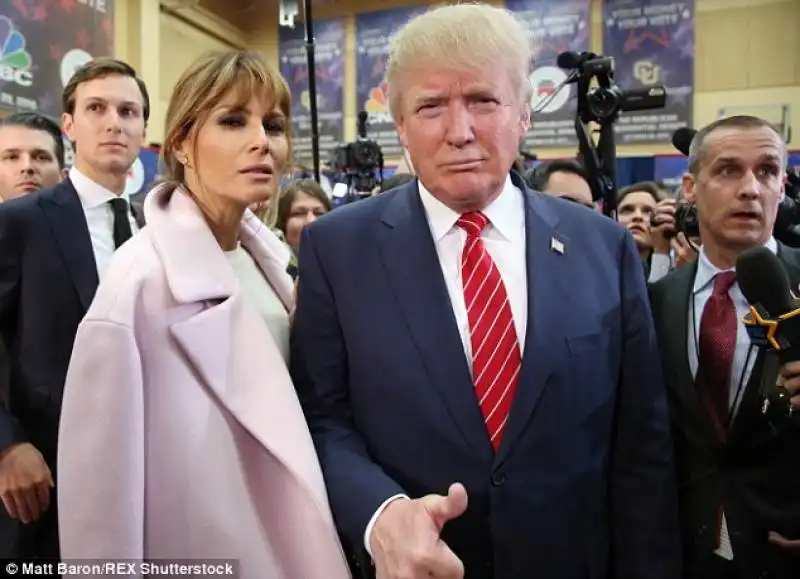 melania e donald trumo