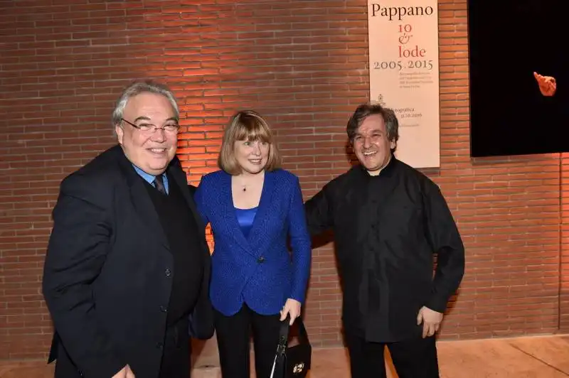 michele dall ongaro con pamela e antonio pappano