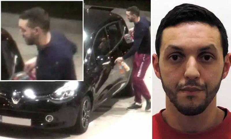 mohamed abrini  nella clio nera con salah abdeslam