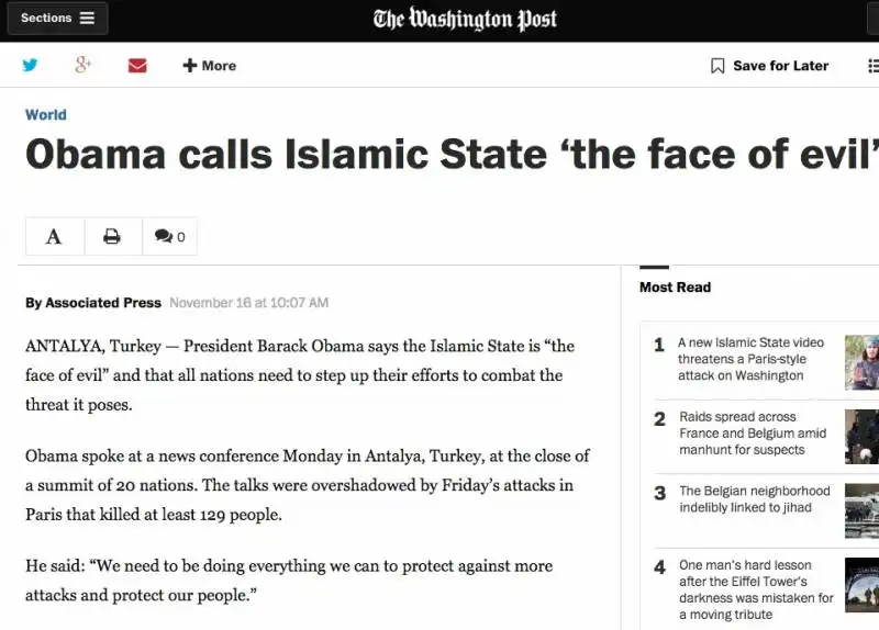 obama su isis volto del diavolo per un lancio ansa  6