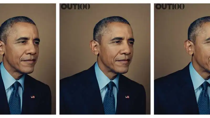 OUT IL   MAGAZINE  CON OBAMA IN COPERTINA