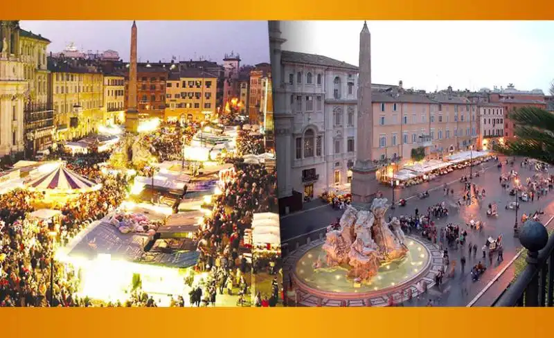 piazza navona senza bancarelle