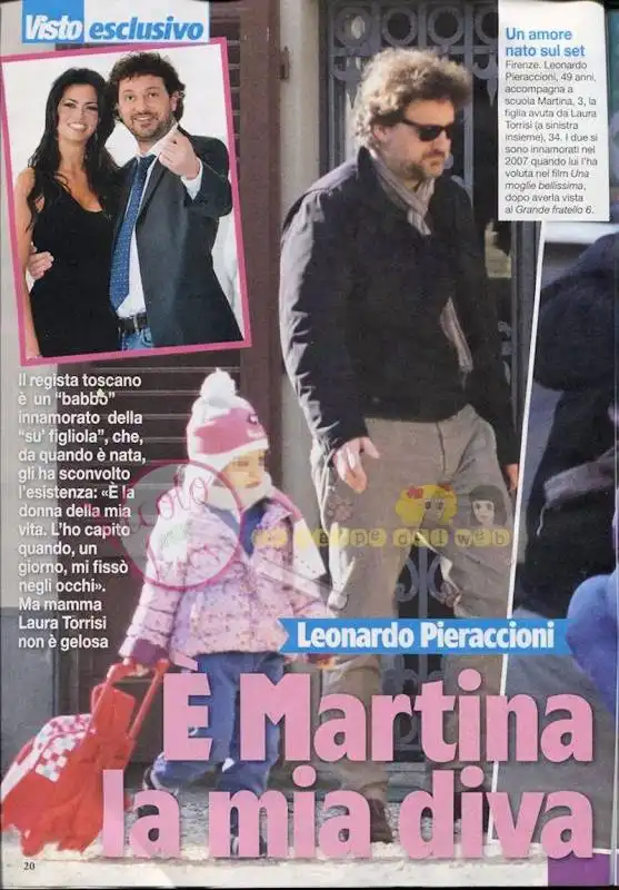 pieraccioni  con la figlia martina