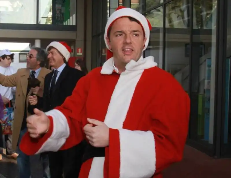 renzi  babbo natale