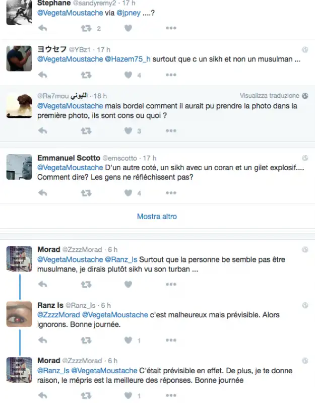 TWEETS FALSO TERRORISTA PARIGI