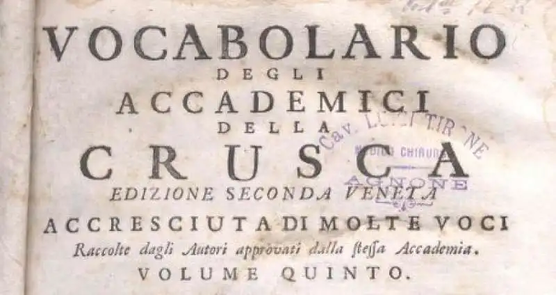 accademia della crusca