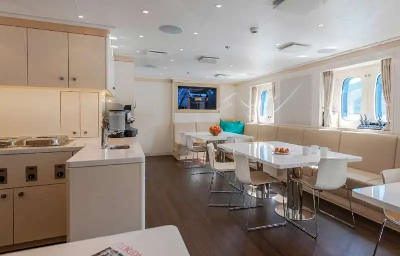 cucina del superyacht