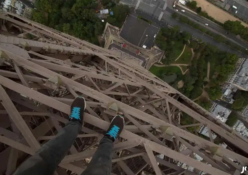 dalla cima della torre eiffel