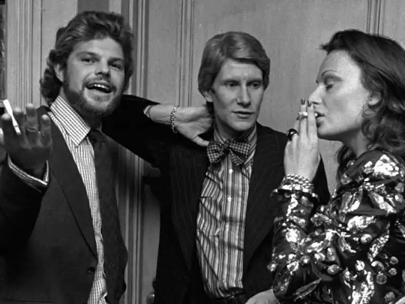 egon e  diane  von furstenberg con yves saint laurent