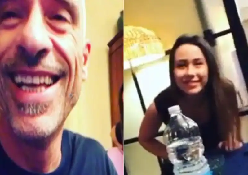 EROS RAMAZZOTTI E LA FIGLIA AURORA