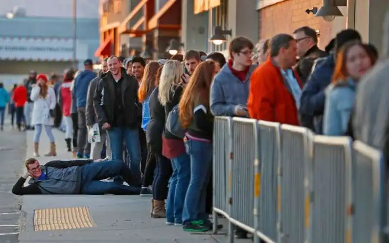 fila per il black friday