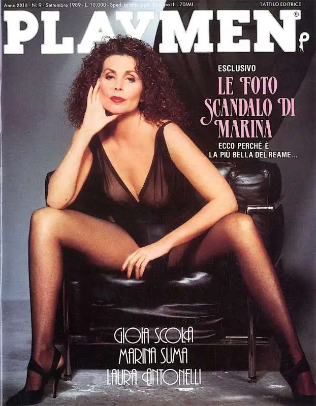 marina ripa di meana  PLAYMEN-1989