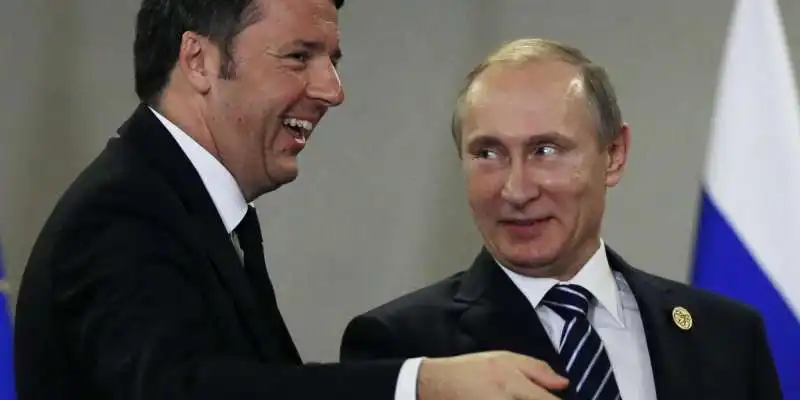 matteo renzi vladimir putin