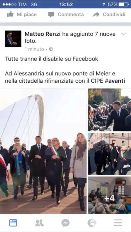 RENZI E IL DISABILE