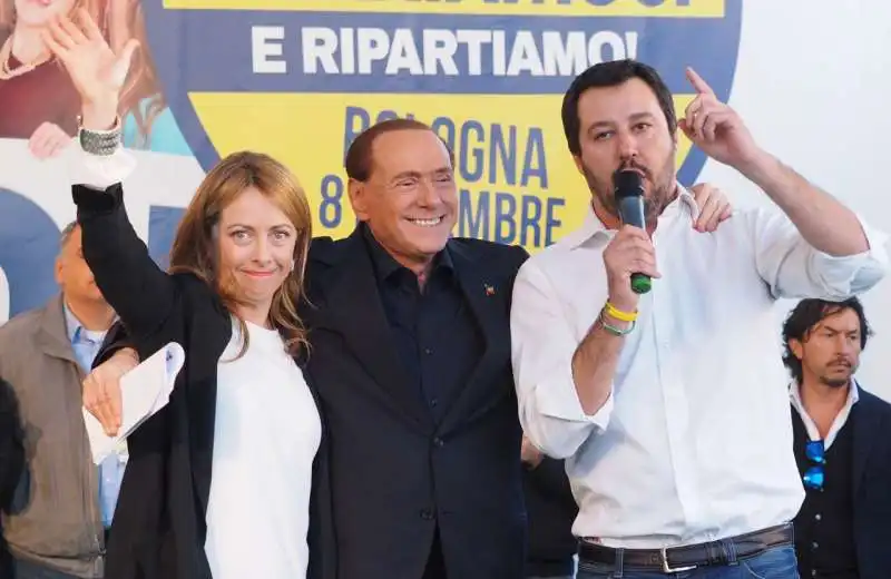 berlusconi salvini meloni