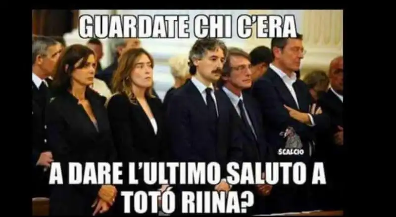 boschi e boldrini a un finto funerale di toto riina