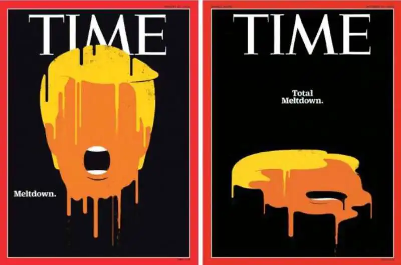 IL PREVIDENTE ''TIME'' AVEVA FATTO DUE COPERTINE SUL FALLIMENTO ELETTORALE DI TRUMP, FINO ALLA SETTIMANA PRIMA DEL VOTO