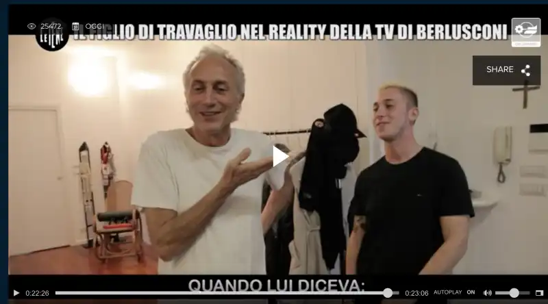 Lo scherzo delle Iene a Travaglio, complici i figli