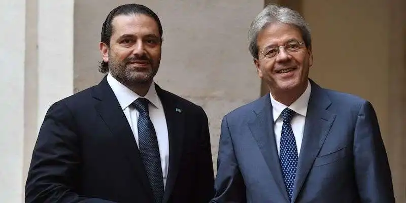 SAAD HARIRI E GENTILONI